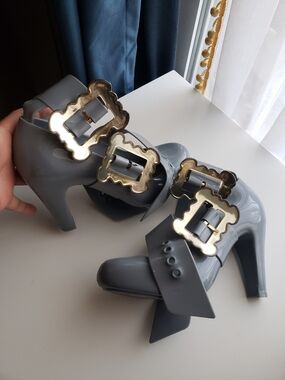 Vivienne Westwood Anglomania Heels Womens Heel Buckle Sandals Rubber Lightweight